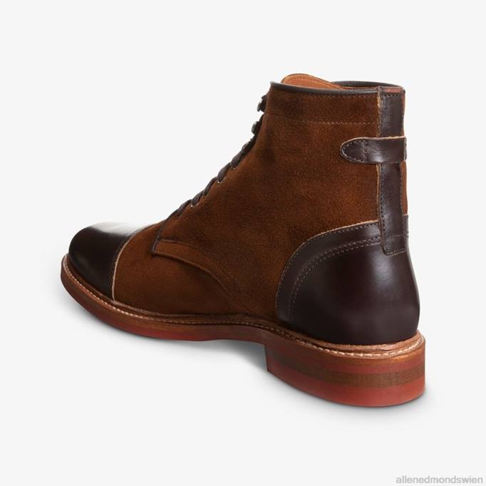 Allen Edmonds Schuhe D66B365 | Allen Edmonds Landon-Captoe-Stiefel schnupftabakbraunes Wildleder Männer