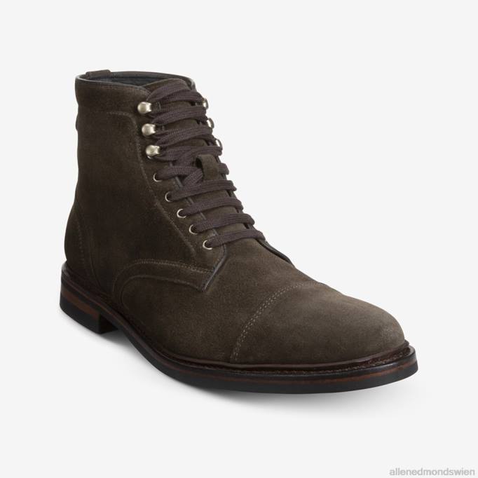 Allen Edmonds Schuhe D66B368 | Allen Edmonds Landon-Captoe-Stiefel Loden-Wildleder Männer