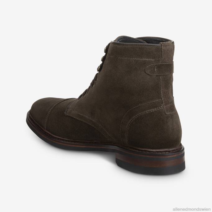 Allen Edmonds Schuhe D66B368 | Allen Edmonds Landon-Captoe-Stiefel Loden-Wildleder Männer