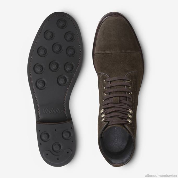 Allen Edmonds Schuhe D66B368 | Allen Edmonds Landon-Captoe-Stiefel Loden-Wildleder Männer