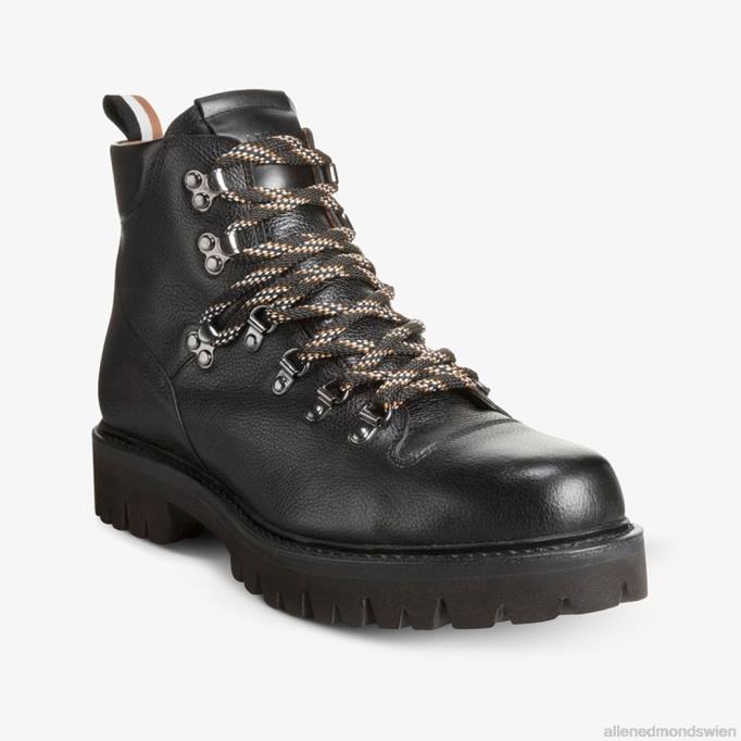 Allen Edmonds Schuhe D66B392 | Allen Edmonds Aspen Hiker wetterfester Stollenstiefel schwarze Maserung Männer