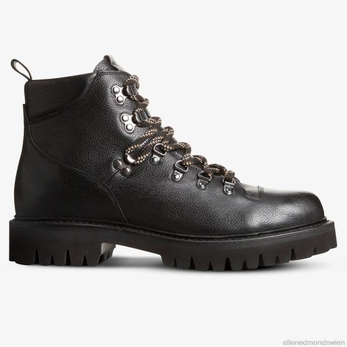 Allen Edmonds Schuhe D66B392 | Allen Edmonds Aspen Hiker wetterfester Stollenstiefel schwarze Maserung Männer