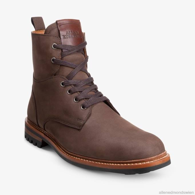 Allen Edmonds Schuhe D66B405 | Allen Edmonds Chapman wetterfester Kampfstiefel braunes Wildleder Männer
