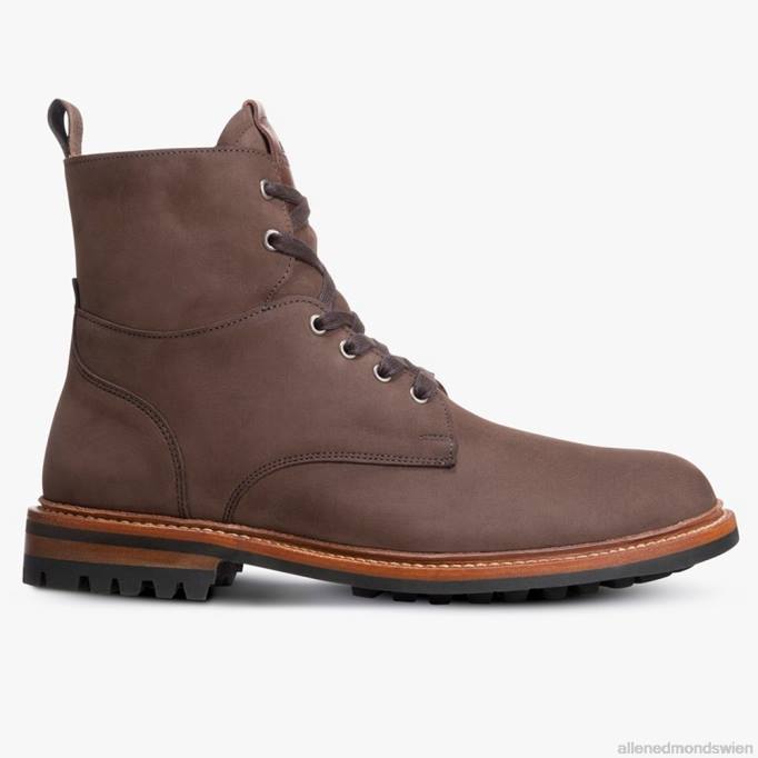 Allen Edmonds Schuhe D66B405 | Allen Edmonds Chapman wetterfester Kampfstiefel braunes Wildleder Männer