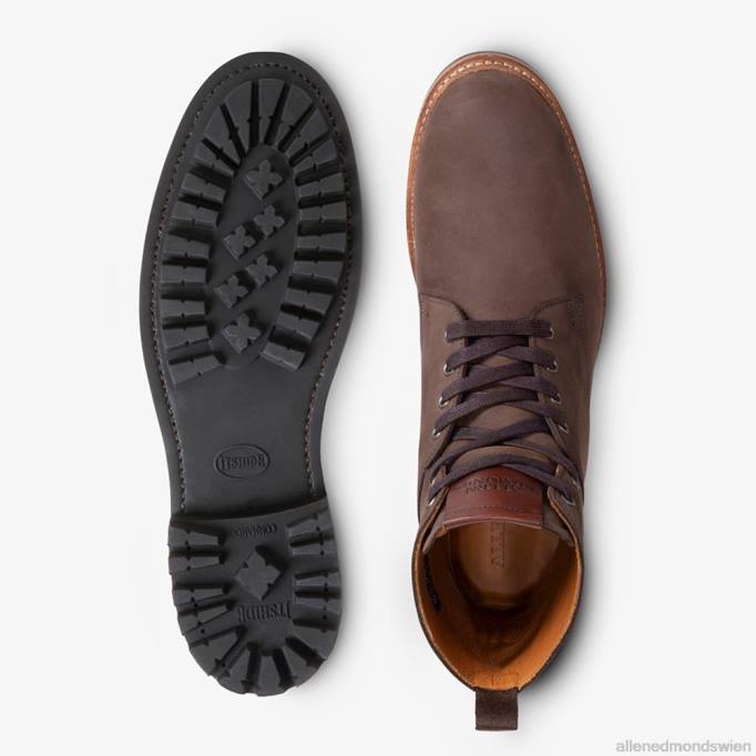 Allen Edmonds Schuhe D66B405 | Allen Edmonds Chapman wetterfester Kampfstiefel braunes Wildleder Männer