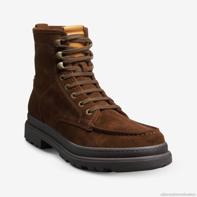 Allen Edmonds Schuhe D66B420 | Allen Edmonds Sawyer wetterfester Schnürstiefel Schnupftabak-Wildleder Männer