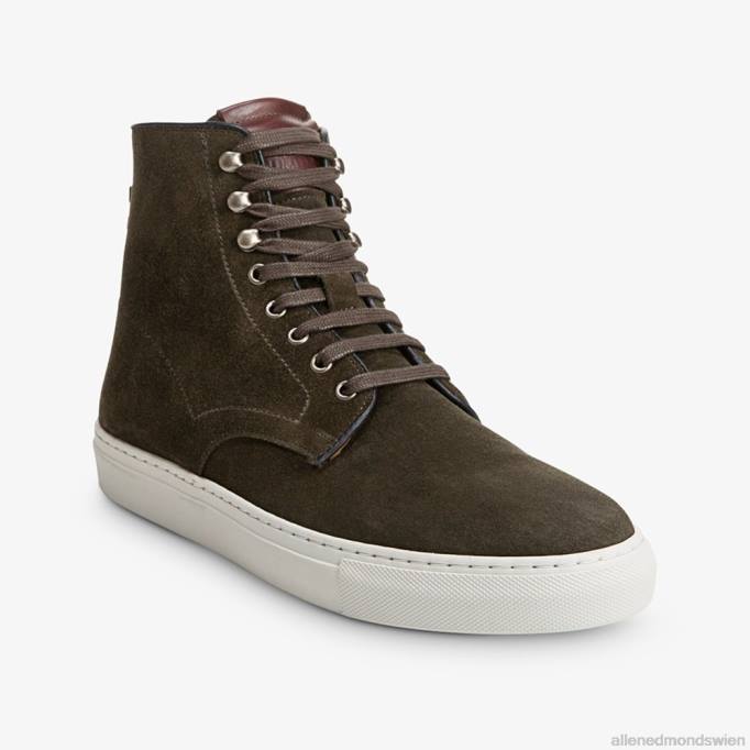 Allen Edmonds Schuhe D66B425 | Allen Edmonds High-Top-Sneaker von Higgins Mill Loden-Wildleder Männer