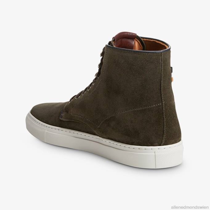 Allen Edmonds Schuhe D66B425 | Allen Edmonds High-Top-Sneaker von Higgins Mill Loden-Wildleder Männer