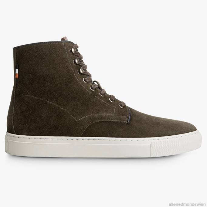 Allen Edmonds Schuhe D66B425 | Allen Edmonds High-Top-Sneaker von Higgins Mill Loden-Wildleder Männer