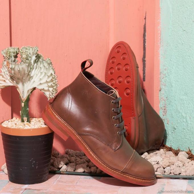 Allen Edmonds Schuhe D66B467 | Allen Edmonds Patton wetterfester Cap-Toe-Stiefel natürlich Männer