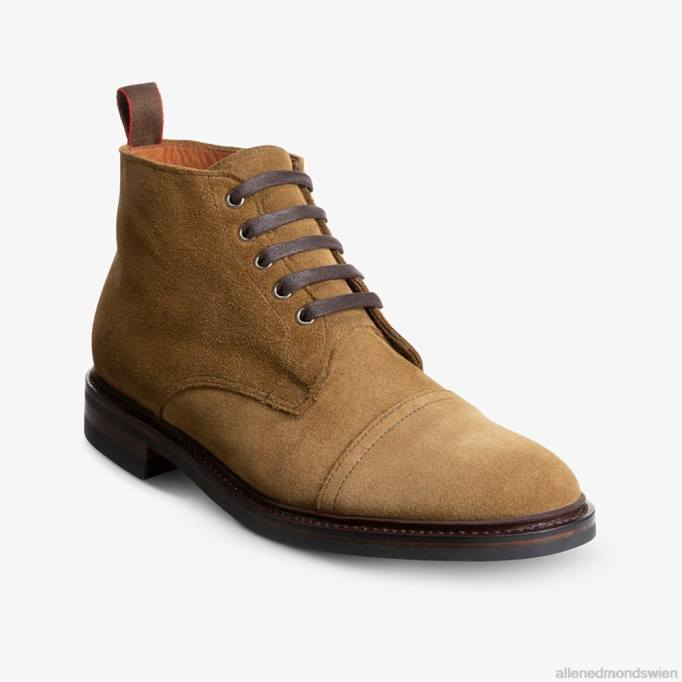 Allen Edmonds Schuhe D66B468 | Allen Edmonds Patton wetterfester Cap-Toe-Stiefel Kapernwildleder Männer
