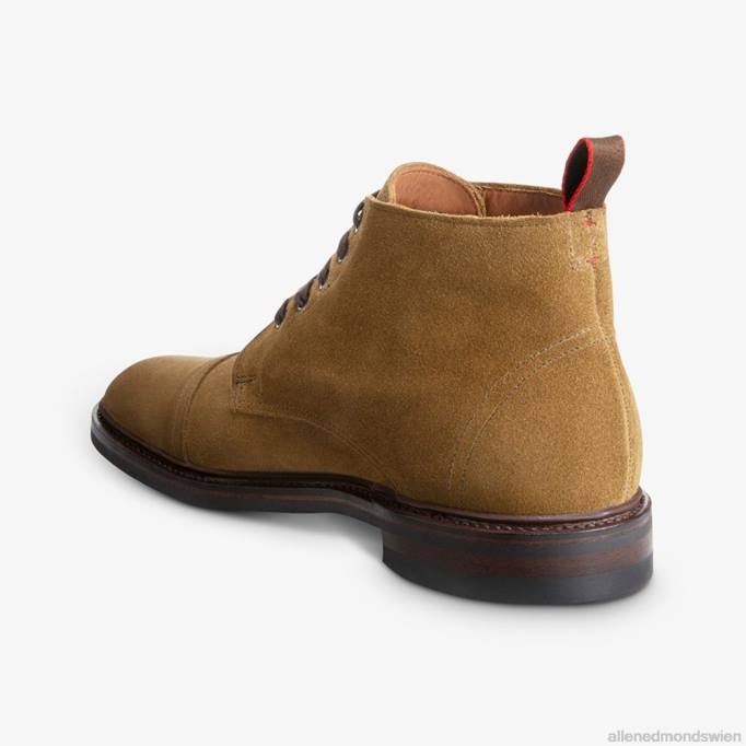 Allen Edmonds Schuhe D66B468 | Allen Edmonds Patton wetterfester Cap-Toe-Stiefel Kapernwildleder Männer