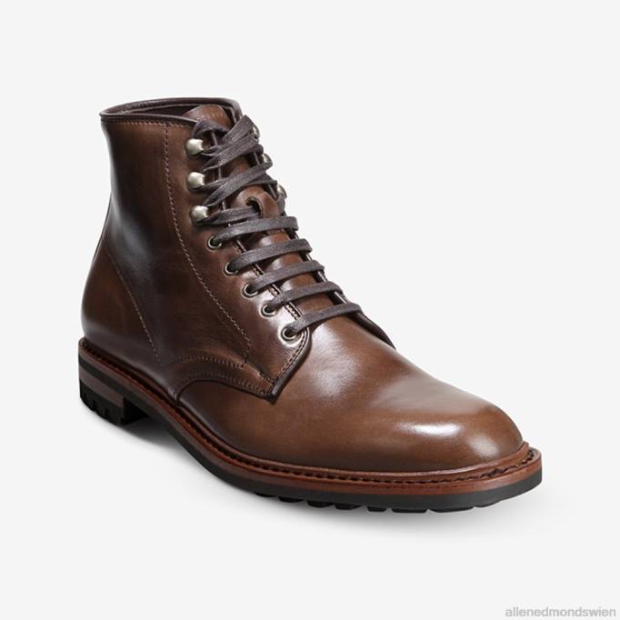 Allen Edmonds Schuhe D66B469 | Allen Edmonds Higgins-Mill-Stiefel mit Stollensohle naturbraunes Leder Männer