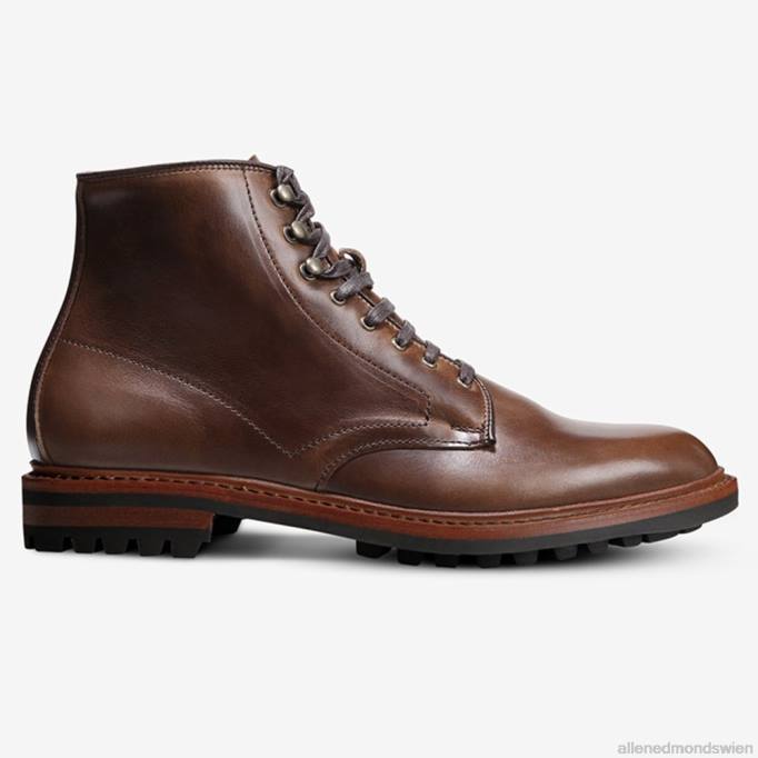 Allen Edmonds Schuhe D66B469 | Allen Edmonds Higgins-Mill-Stiefel mit Stollensohle naturbraunes Leder Männer