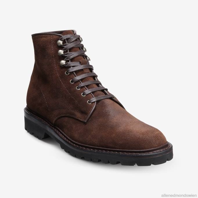 Allen Edmonds Schuhe D66B471 | Allen Edmonds Higgins-Mill-Stiefel mit Stollensohle schnupftabakbraunes Wildleder Männer