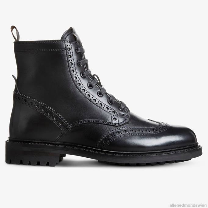 Allen Edmonds Schuhe D66B472 | Allen Edmonds Chapman wetterfester Wingtip-Stiefel Schwarz Männer
