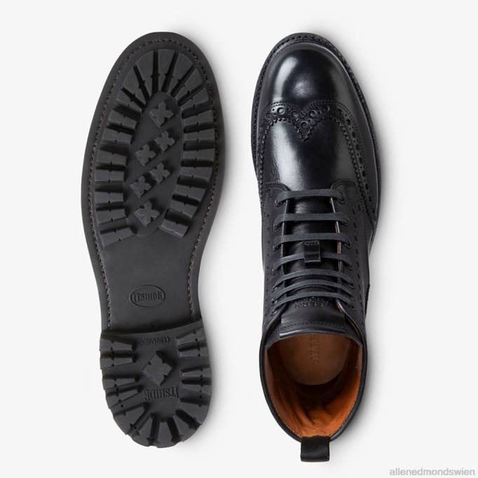 Allen Edmonds Schuhe D66B472 | Allen Edmonds Chapman wetterfester Wingtip-Stiefel Schwarz Männer