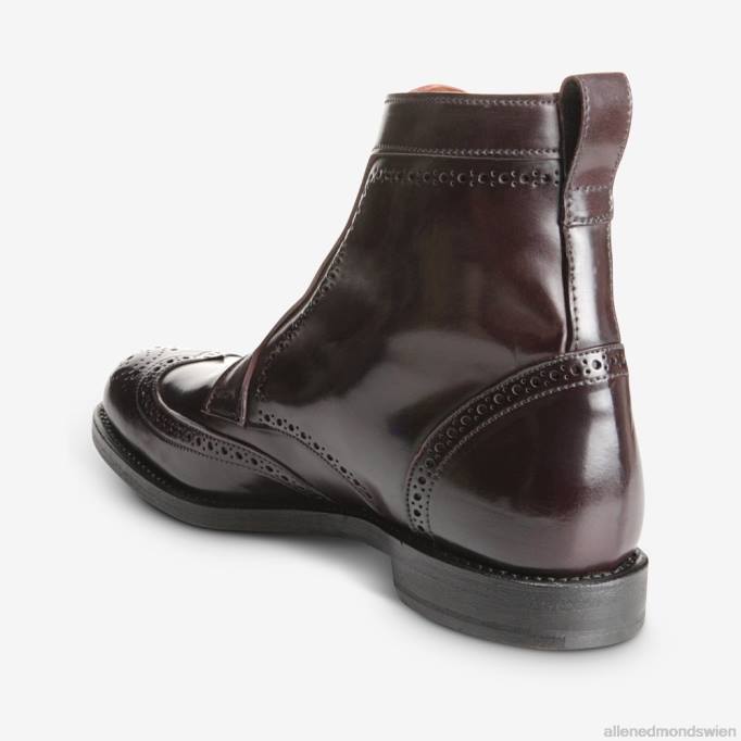Allen Edmonds Schuhe D66B479 | Allen Edmonds Dalton-Shell-Cordovan-Kleiderstiefel Burgunder Cordovan Männer