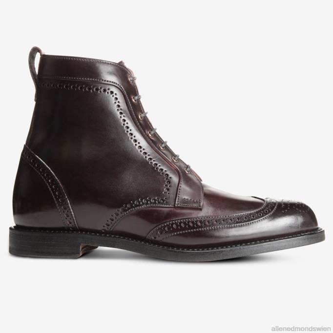 Allen Edmonds Schuhe D66B479 | Allen Edmonds Dalton-Shell-Cordovan-Kleiderstiefel Burgunder Cordovan Männer