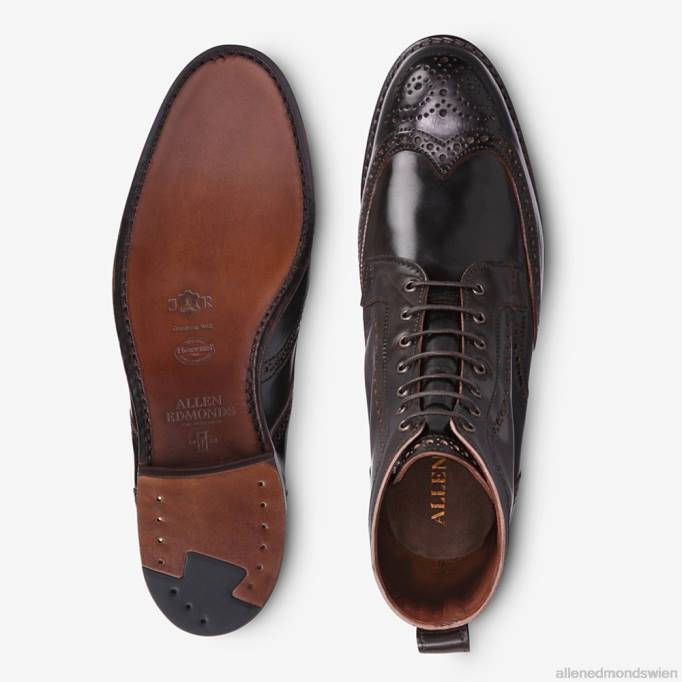 Allen Edmonds Schuhe D66B480 | Allen Edmonds Dalton-Shell-Cordovan-Kleiderstiefel brauner Cordovan Männer