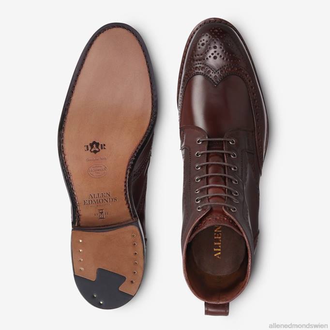 Allen Edmonds Schuhe D66B481 | Allen Edmonds Dalton-Shell-Cordovan-Kleiderstiefel Chili-Cordovan Männer