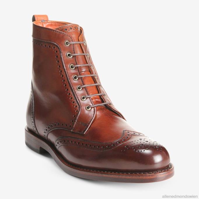 Allen Edmonds Schuhe D66B482 | Allen Edmonds Dalton Wingtip-Stiefel dunkles Chili Männer