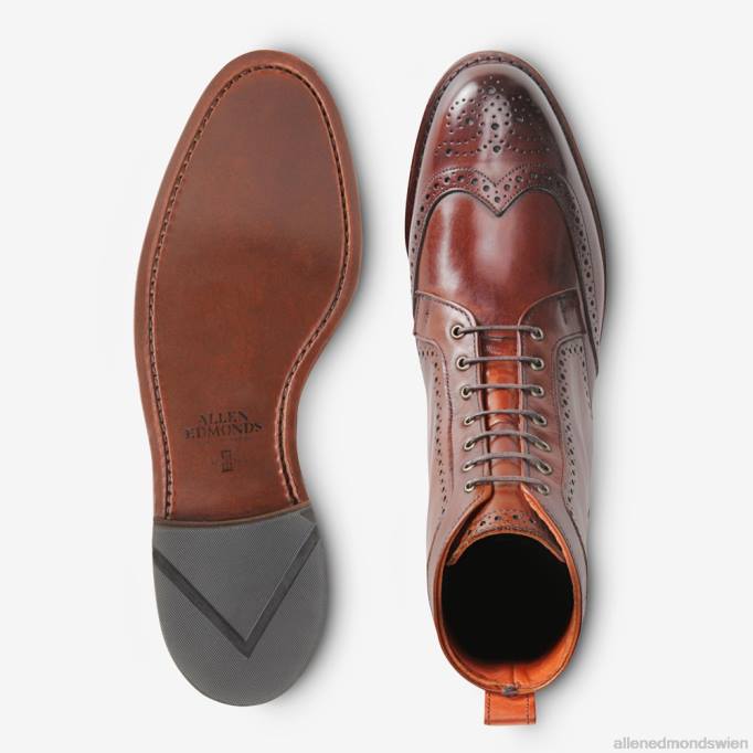 Allen Edmonds Schuhe D66B482 | Allen Edmonds Dalton Wingtip-Stiefel dunkles Chili Männer