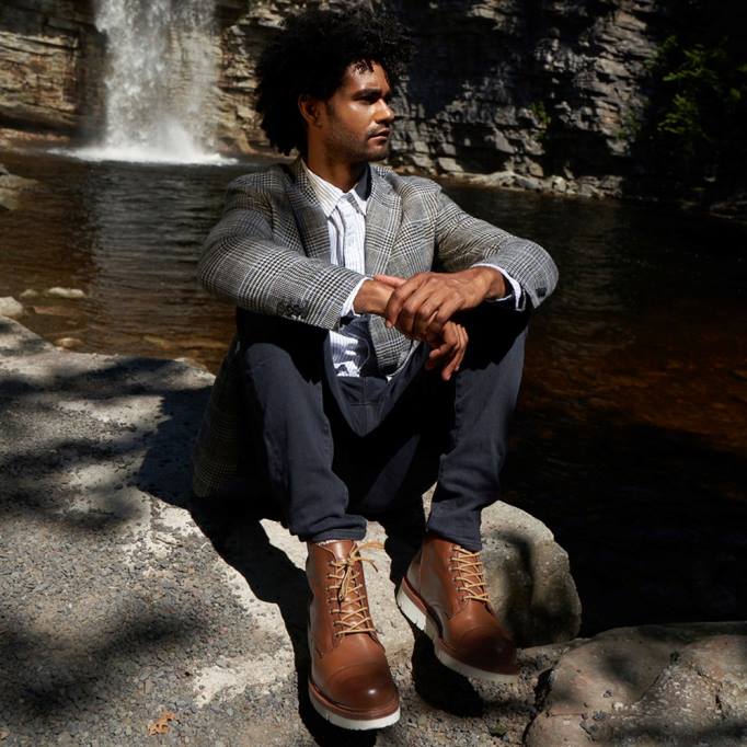 Allen Edmonds Schuhe D66B489 | Allen Edmonds Wetterfester Park City-Schnürstiefel bräunen Männer