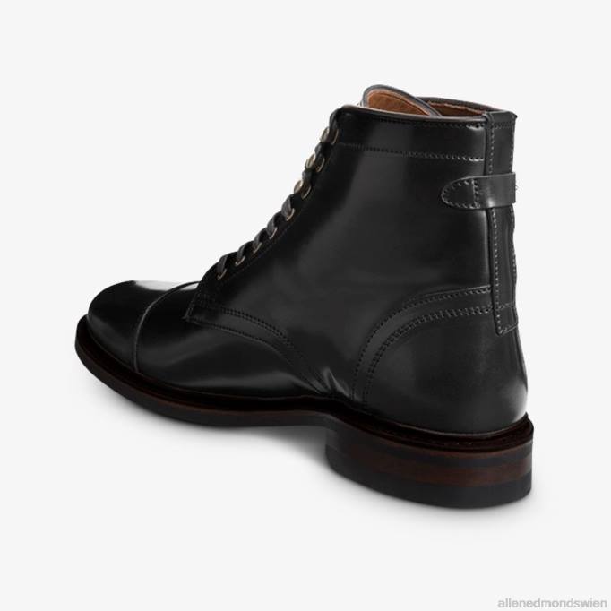 Allen Edmonds Schuhe D66B54 | Allen Edmonds Landon Shell Cordovan Captoe-Stiefel schwarzer Cordovan Männer