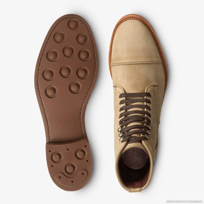 Allen Edmonds Schuhe D66B64 | Allen Edmonds Landon-Captoe-Stiefel hellbraunes Wildleder Männer