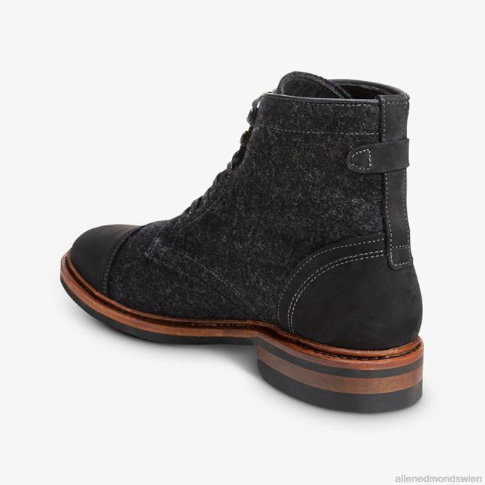 Allen Edmonds Schuhe D66B65 | Allen Edmonds Landon-Woll-Captoe-Stiefel grau Männer