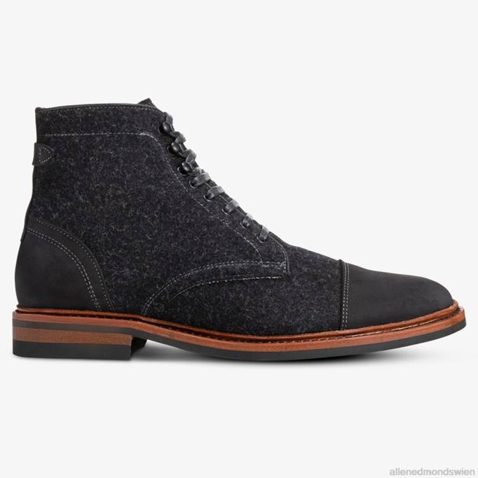 Allen Edmonds Schuhe D66B65 | Allen Edmonds Landon-Woll-Captoe-Stiefel grau Männer