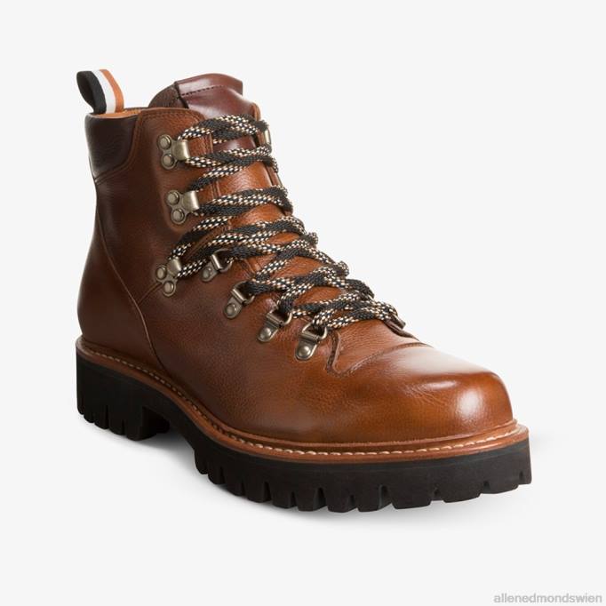 Allen Edmonds Schuhe D66B74 | Allen Edmonds Aspen Hiker wetterfester Stollenstiefel braunes Korn Männer