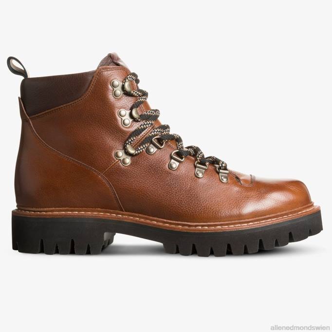 Allen Edmonds Schuhe D66B74 | Allen Edmonds Aspen Hiker wetterfester Stollenstiefel braunes Korn Männer