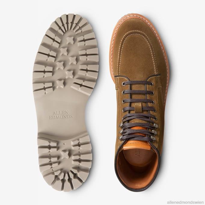 Allen Edmonds Schuhe D66B79 | Allen Edmonds Freeport Wildleder wetterfester Stollenstiefel Kapern Männer