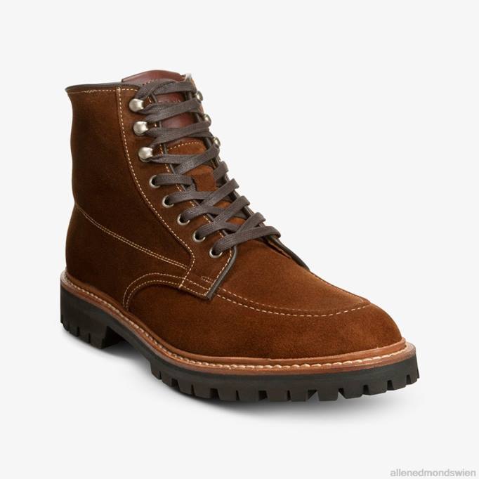 Allen Edmonds Schuhe D66B85 | Allen Edmonds Freeport Wildleder wetterfester Stollenstiefel Schnupftabakbraun Männer