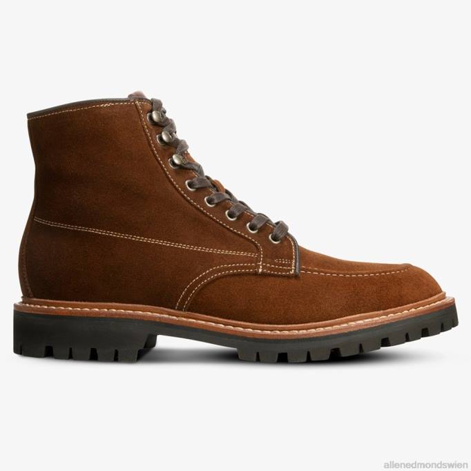 Allen Edmonds Schuhe D66B85 | Allen Edmonds Freeport Wildleder wetterfester Stollenstiefel Schnupftabakbraun Männer