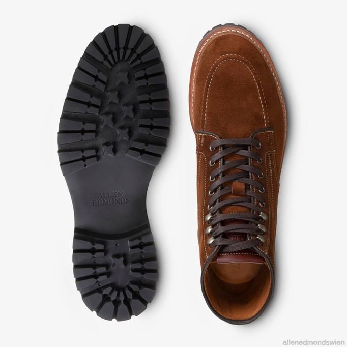 Allen Edmonds Schuhe D66B85 | Allen Edmonds Freeport Wildleder wetterfester Stollenstiefel Schnupftabakbraun Männer