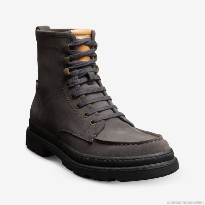Allen Edmonds Schuhe D66B91 | Allen Edmonds Sawyer wetterfester Schnürstiefel graues Wildleder Männer