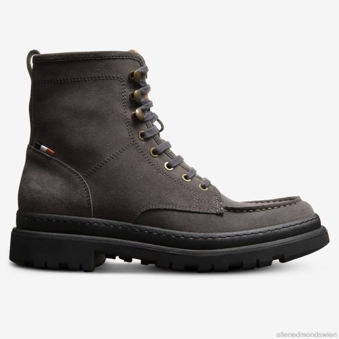 Allen Edmonds Schuhe D66B91 | Allen Edmonds Sawyer wetterfester Schnürstiefel graues Wildleder Männer