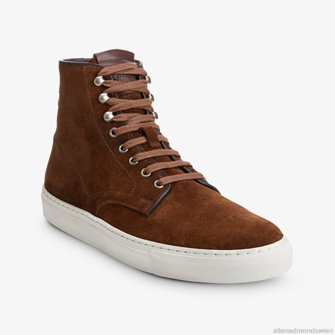 Allen Edmonds Schuhe D66B94 | Allen Edmonds High-Top-Sneaker von Higgins Mill schnupftabakbraunes Wildleder Männer