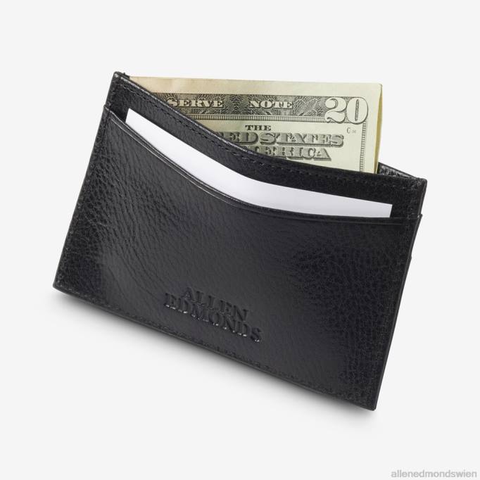 Allen Edmonds Österreich D66B326 | Allen Edmonds schlankes Kartenetui schwarzes Leder unisex