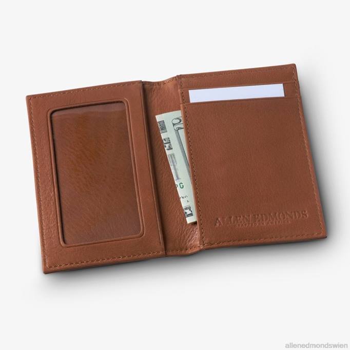 Allen Edmonds Österreich D66B340 | Allen Edmonds RFID-Vachetta-Kartenetui mit Ausweishalter braun unisex