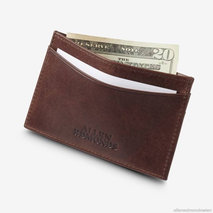 Allen Edmonds Österreich D66B575 | Allen Edmonds schlankes Kartenetui braunes Leder unisex