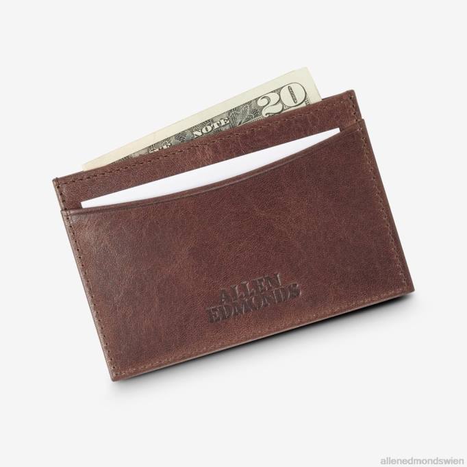 Allen Edmonds Österreich D66B575 | Allen Edmonds schlankes Kartenetui braunes Leder unisex