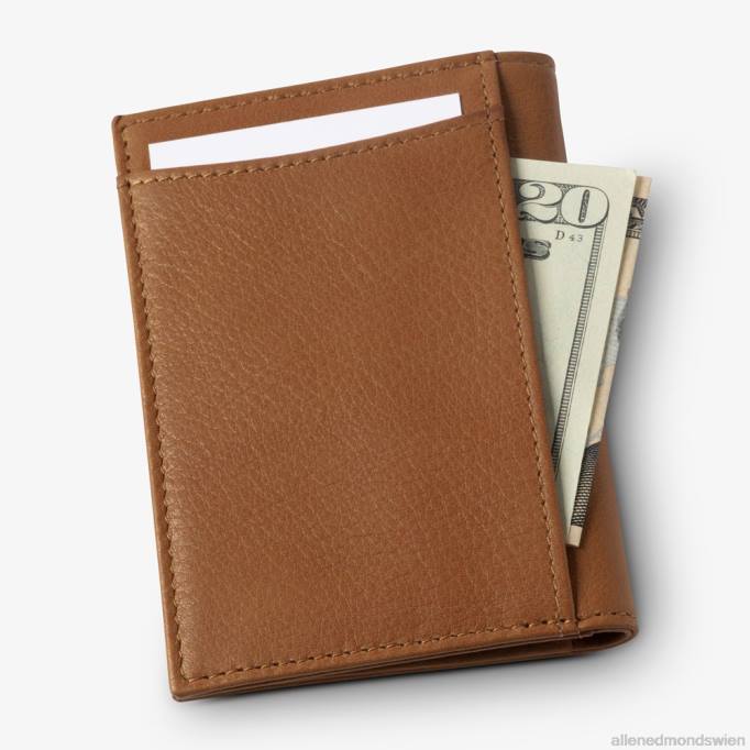 Allen Edmonds Österreich D66B583 | Allen Edmonds RFID-Vachetta-Kartenetui mit Ausweishalter Walnussbraun unisex