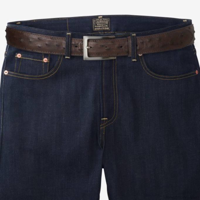 Allen Edmonds Österreich D66B285 | Allen Edmonds Ostrich Avenue Kleidergürtel Espressobraun unisex