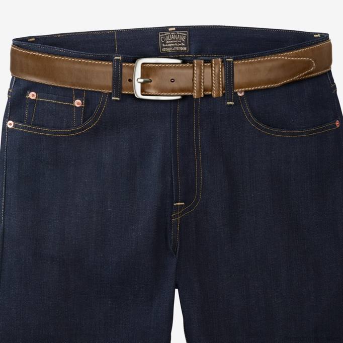 Allen Edmonds Österreich D66B304 | Allen Edmonds Yukon Casual Chromexcel-Ledergürtel natürlich unisex