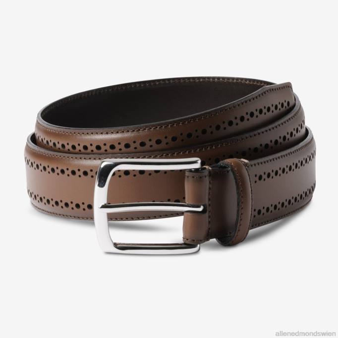 Allen Edmonds Österreich D66B544 | Allen Edmonds Manistee-Kleidergürtel braunes Leder unisex