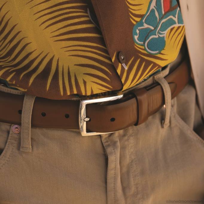 Allen Edmonds Österreich D66B561 | Allen Edmonds Midland Avenue Kleidergürtel Walnussbraun unisex